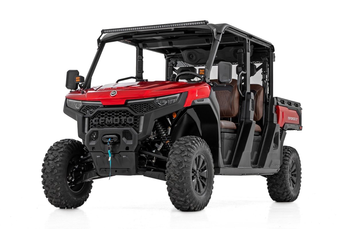 CFMOTO UFORCE U10 Pro Suspension Lift Kit - Rough Country - Vertex Adjustable Coilover, 0–2 in Lift, 16-Stage Damping